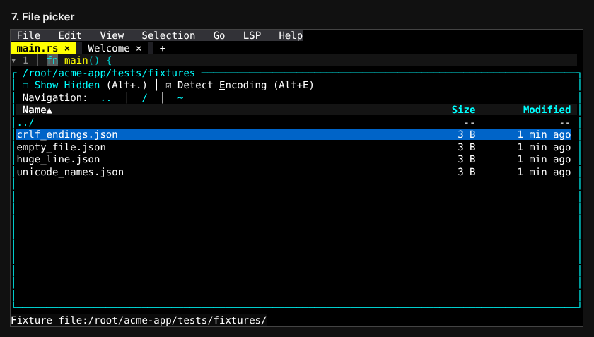 File picker