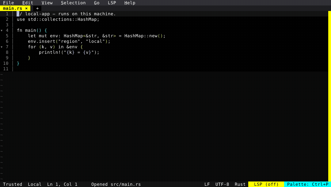 New SSH workspace demo